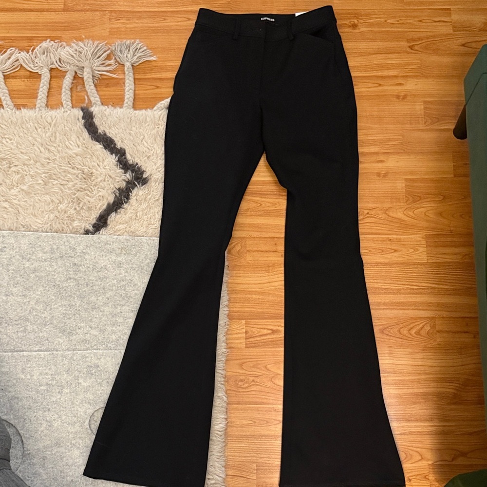 Elegant Black Women's Flared Pants
